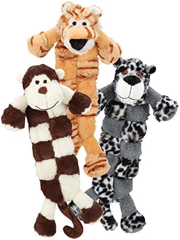 Grriggles Safari Squeaktacular Toy, Tiger
