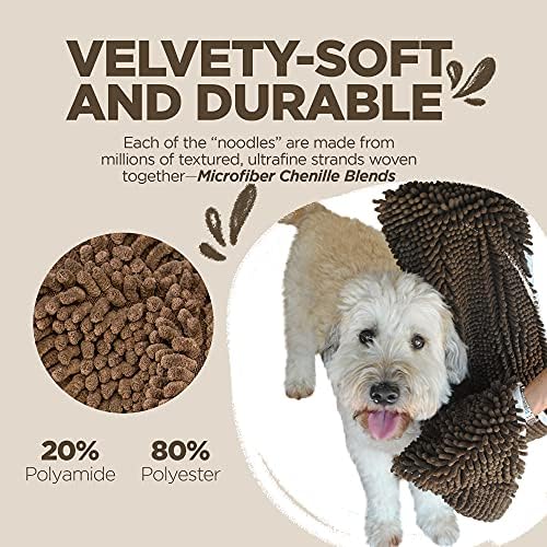 Soggy Doggy Super Shammy Absorbent Dog Towel, Chocolate, 31x14