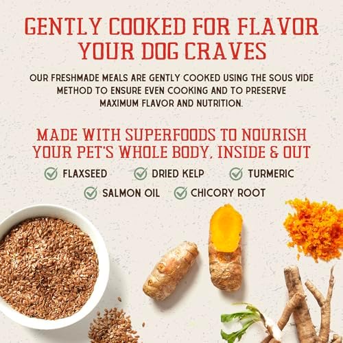 Stella & Chewy's FreshMade Frozen Fresh Grain-Free Gobblin' Good Dog Food, 16-oz pouch (Pack of 4)