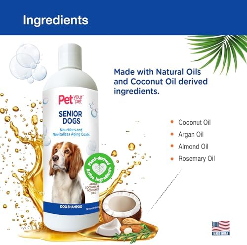 Natural Shampoo for Senior Dogs, 16 Fl Oz