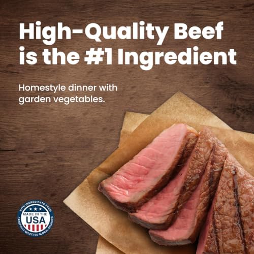 Blue Buffalo Homestyle Recipe Beef Senior Wet Dog Food, 12.5 oz, 12 ct