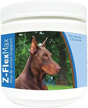 Healthy Breeds Doberman Pinscher Z-Flex Max Hip and Joint Soft Chews 50 Count