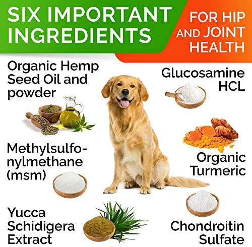 Advanced Joint Hemp Chews for Dogs Mobility - Hip & Joint Pain Relief Chews