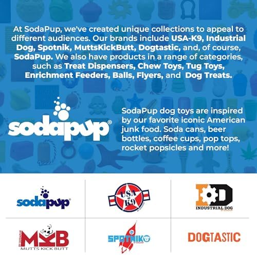 SodaPup Potato Chip – Durable Dog Chew & Enrichment Toy Made in USA from Non Toxic Pet Safe Food Safe Nylon for Aggressive Chewers, Mental Stimulation, Clean Teeth, Fresh Breath, & Problem Chewing