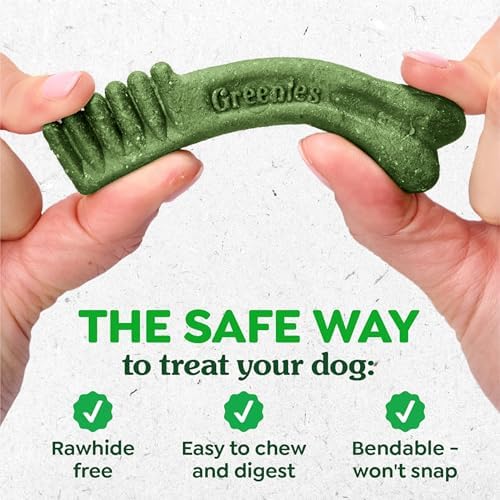 Greenies Petite Natural Dental Dog Treats, Original Flavor, 30 Count