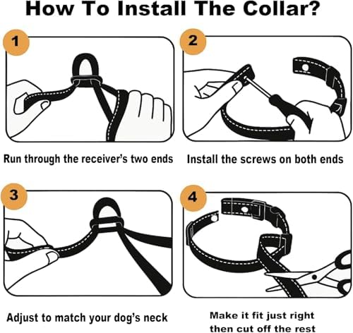 Aikko 2-Pack Replacement Straps for GPS Dog Shock Collar, Purple & Green