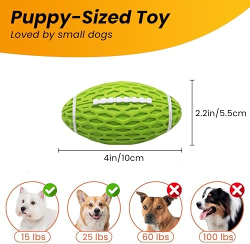Puppy Toy, 3 Pack Interactive Squeaky Dog Balls for Small Dogs