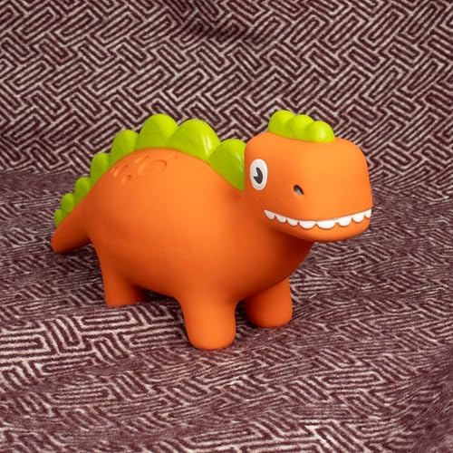 Fuzzl Rexy & Steggy Dinosaur Latex Soft Chew Toy 2 Pack - Food Grade Latex Dog and Puppy Toy
