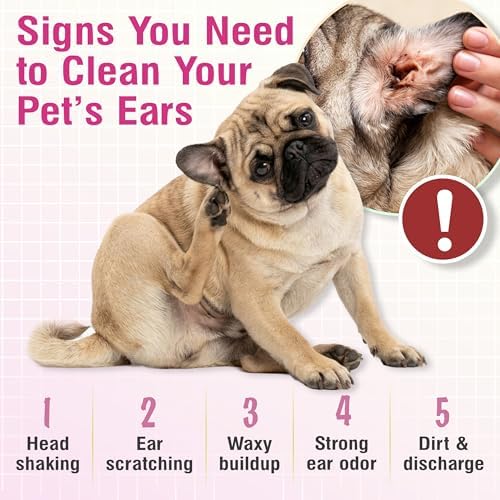 VetWELL Ear Cleaner for Dogs and Cats - Sweet Pea Vanilla - 8 oz