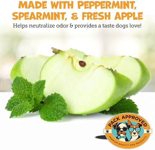 Pack Approved Dental Wipes for Dogs - Dog Teeth Wipes for Oral Care - 100ct