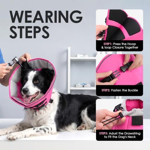 AOFITEE Dog Cones for Medium Dogs, Soft Cone for Dogs to Stop Licking