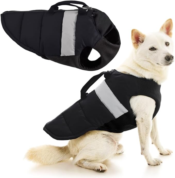 Gooby Padded Vest Lift Dog Harness - Black, Small