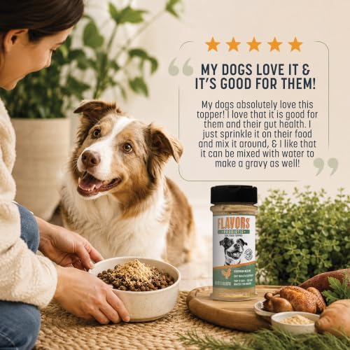 Flavors Probiotics + Dog Food Topper, Chicken Recipe, 3.1 oz, 2 Pack