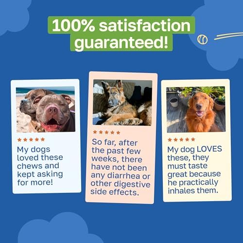 Happy Paws Digestive Support Supplement & Probiotics, 200 Chews