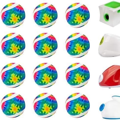 X-Small Dog Tennis Balls Dog Toys Ball 1.5" Pack of 12, Fit Ball Launchers
