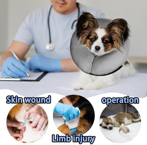 Soft Inflatable Cone Recovery Collar for Dogs and Cats After Surgery