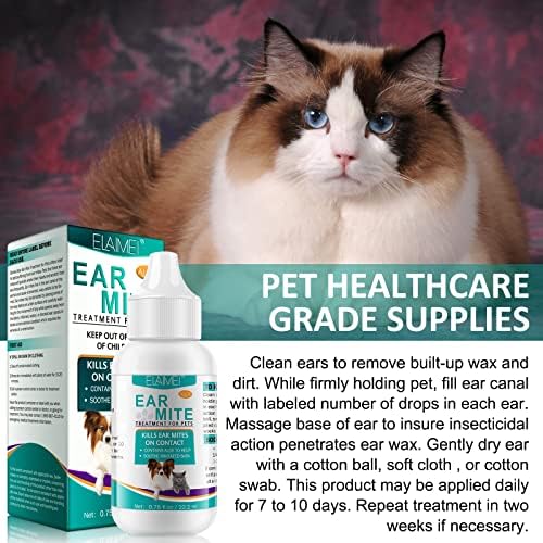 Ear Mite Treatment for Dogs, Dog Ear Infection Treatment, Ear Mite Treatment for Dog Yeast Infection, Alleviation Suffering from Ear Mites & Itching and Odours Stinky Stuff for Dogs Ears