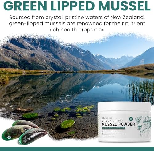Green Lipped Mussel for Dogs, 2.12 oz - Green Lipped Mussel Powder for Dogs