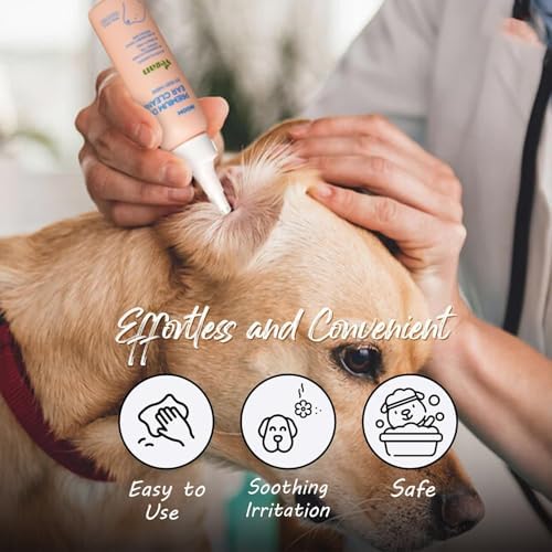 Korean Plant Based Vegan Dog Ear Cleaner 100 ml – Naturally Derived Ear Cleanser Dogs – Advanced Solution for Ear Cleaning, Odors, Debris, Itchy, Ear Wax, Moisturizing – Made in Korea