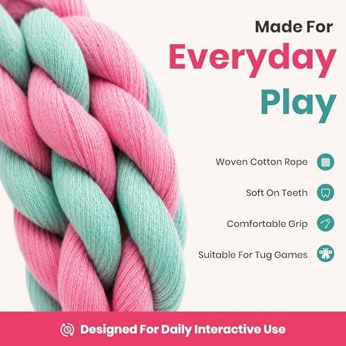 5 Pack Puppy Teething Toys for Aggressive Chewers Dog Rope Toy for Training