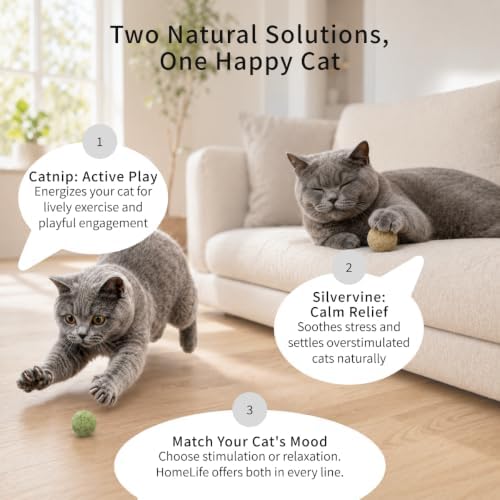 HomeLife Pet Snuggler Cat Toy – 100% Natural Silvervine Cat Toy, Handmade Farm-to-Toy Interactive Cat Toy for Comfort, Play, Chewing & Indoor Cat Enrichment
