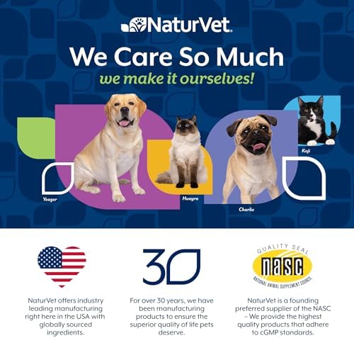 NaturVet Immunity + Anti-Inflammation Dual Action Supplement for Dogs- 60ct