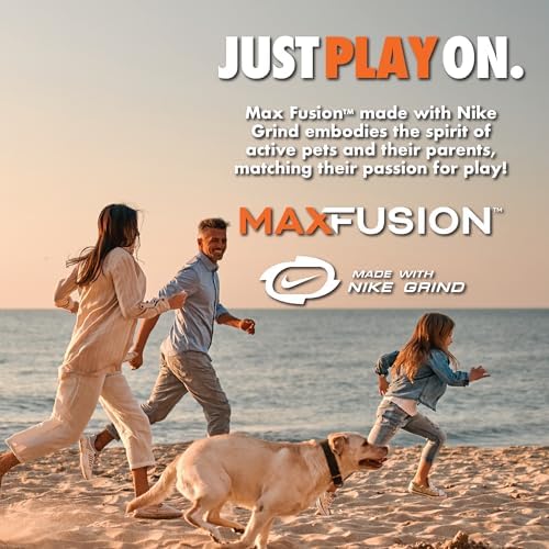 Max Fusion Spiro Football Dog Toy, Medium, Green, Made with Nike Grind
