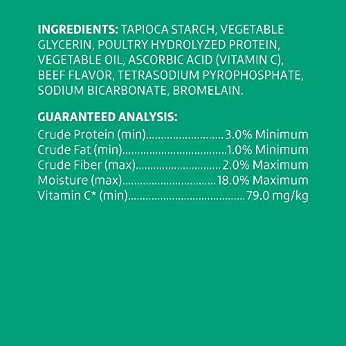 Wonder Bound Beef Flavor Dental Sticks for Small/Medium Dogs (15-40 lbs), 6-Ridge Shape for Plaque & Tartar Control, Freshens Breath, Formulated with Vitamin C, 45 Count