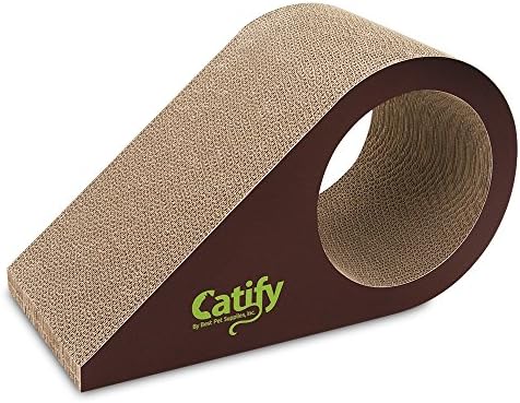 Best Pet Supplies Catify Corrugated Cardboard Cat Scratcher - Droplet