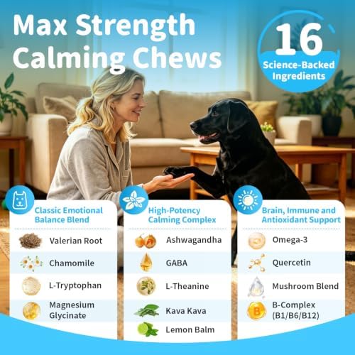 Calming Chews for Dogs - Advanced Calming Treats for Dogs Anxiety