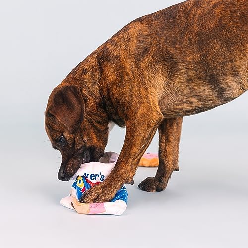 Fringe Studio Plush Dog Toy Set, Interactive Hide and Seek Play, Eat More Hole Foods, Pet Shop Collection (289235)