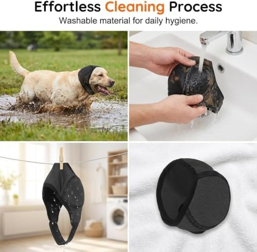 Dog Ear Muffs Noise Protection, Adjustable Noise Cancelling Ear Wrap