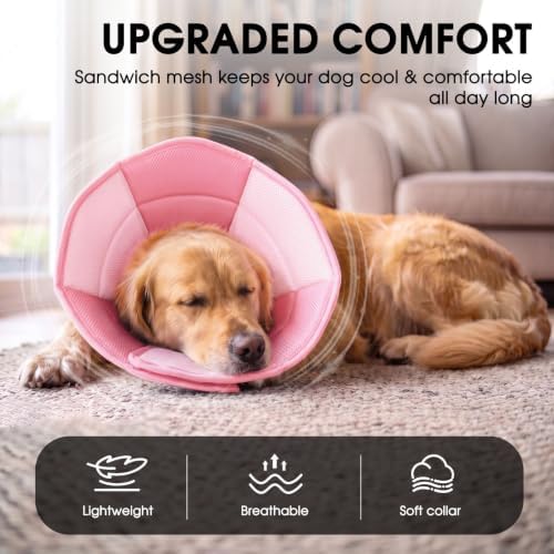 Dog Cone, Soft Cone for Dogs to Stop Licking