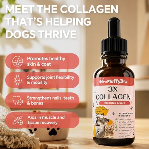 3X Premium Collagen Liquid for Dogs & Cats Supplement for Joint & Skin