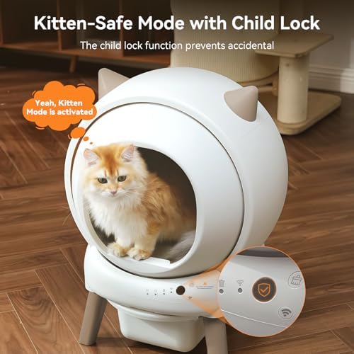 Self Cleaning Automatic Cat Litter Box Smart Robot fr Multiple Cat