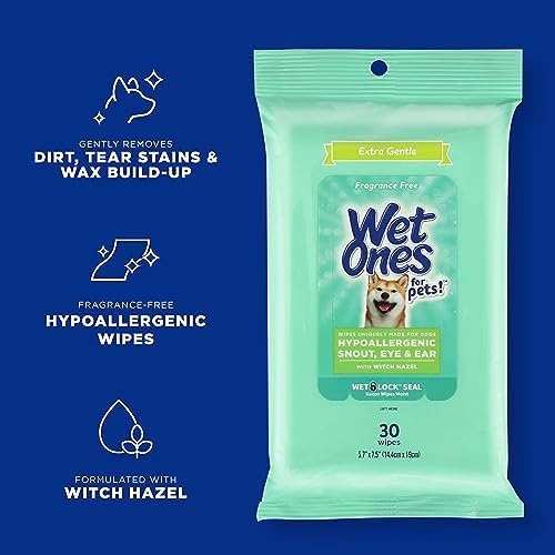 Wet Ones Mixed 18 Piece Bundle of Human & Pet Wet Wipes, Hypoallergenic | 10 Packs Sensitive Skin Hand and Face Wipes, 20 Ct Plus 8 Packs for Pets Dog Wipes for Snout, Eye, Ear, 30ct