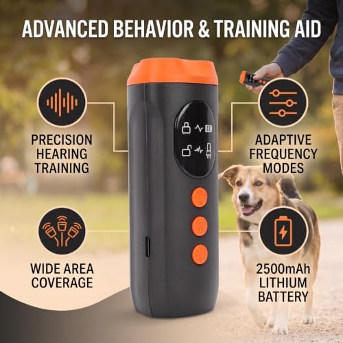 Haofy Ultrasonic Anti Bark Device Handheld, 3 Head Transmitter