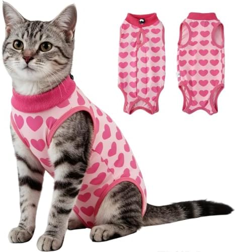 EMUST Cat Recovery Suit, Cat Surgery Recovery Suit Female for Wound Care