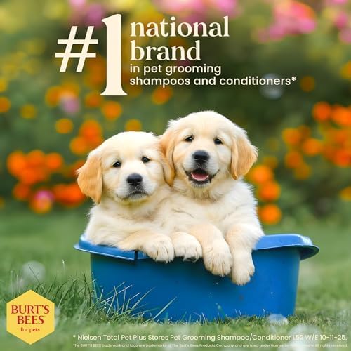 Burts Bees for Pets Gentle Cleansing Puppy Wipes, Buttermilk, 50 Ct, 6-Pk