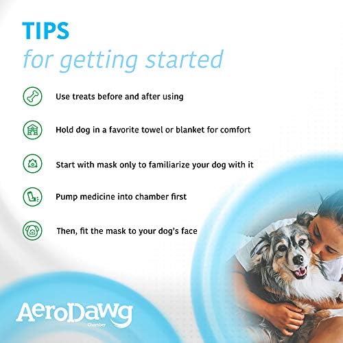 AeroDawg The Original Canine Aerosol Chamber Inhaler Spacer for Medium & Large Dogs with Exclusive Flow-VU Indicator