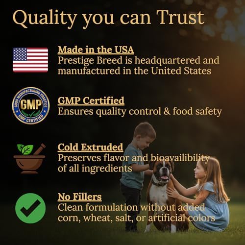 Multivitamins, Balanced Nutrition for Your Boxer, 90 Count, Made in the USA with Real Bacon