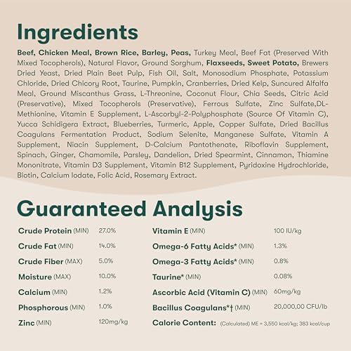 Jinx Dry Dog Food - Grass-Fed Beef, Brown Rice & Sweet Potato, 4lb
