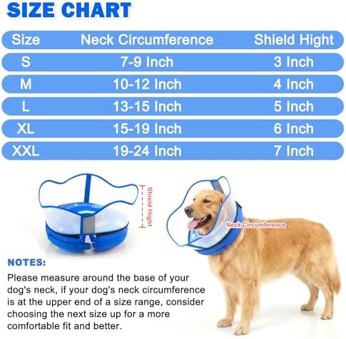 EMUST Soft Cone Alternative to Stop Licking, Dog Donut Collar After Surgery