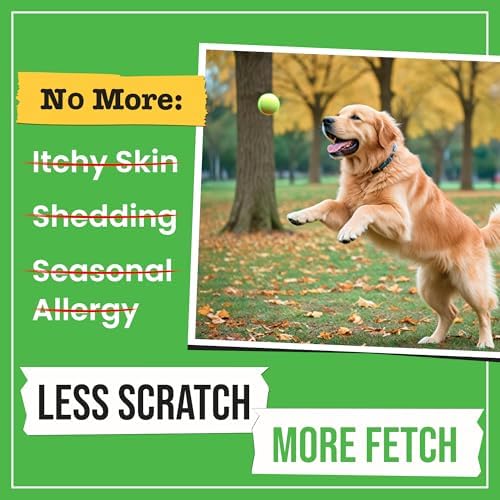Omega 3 Fish Oil for Dogs - Made with Wild Alaskan Salmon Oil