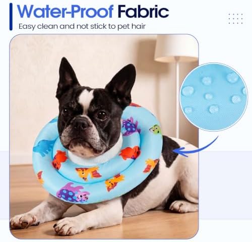 IDOMIK Soft Dog Cone After Surgery, Waterproof Dog Recovery Collar