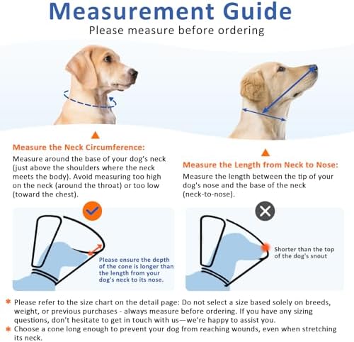 BARKLESS Soft Dog Cone for Medium Dogs After Surgery, Fabric E Collar