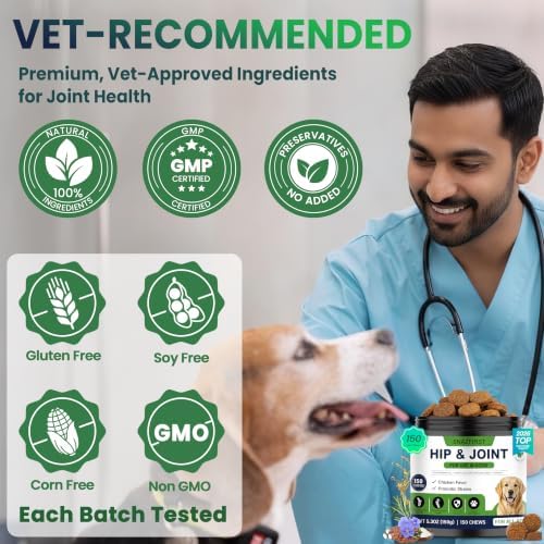 Hip and Joint Supplement for Dogs, Glucosamine for Dogs Joint Supplement