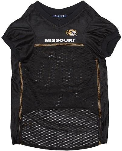 Pets First NCAA College Missouri Tigers Mesh Jersey for DOGS & CATS, Small.Licensed Dog Jersey with your Favorite Football/Basketball College Team