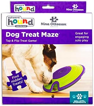 Outward Hound Nina Ottosson Dog Treat Maze Dog Toy, Tap & Flip, 7.5"