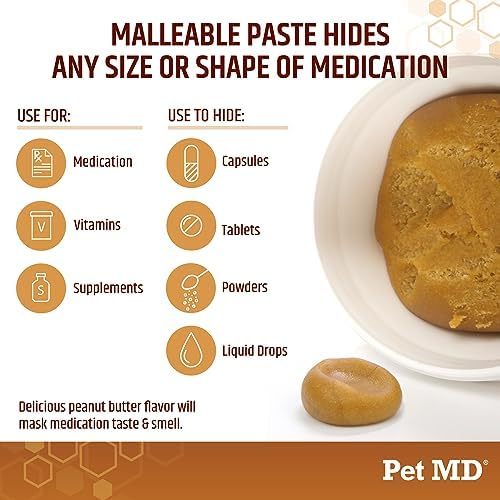 Pet MD Wrap A Pill Peanut Butter Flavor Pill Paste for Dogs - 8 oz